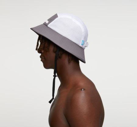 Hoka Adjustable Bucket Adventure Hat - Chapéus Homem Cinzentas / Branco | PT-S8gl3S6